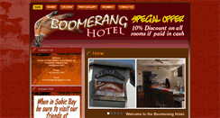 Desktop Screenshot of boomeranghotelac.com